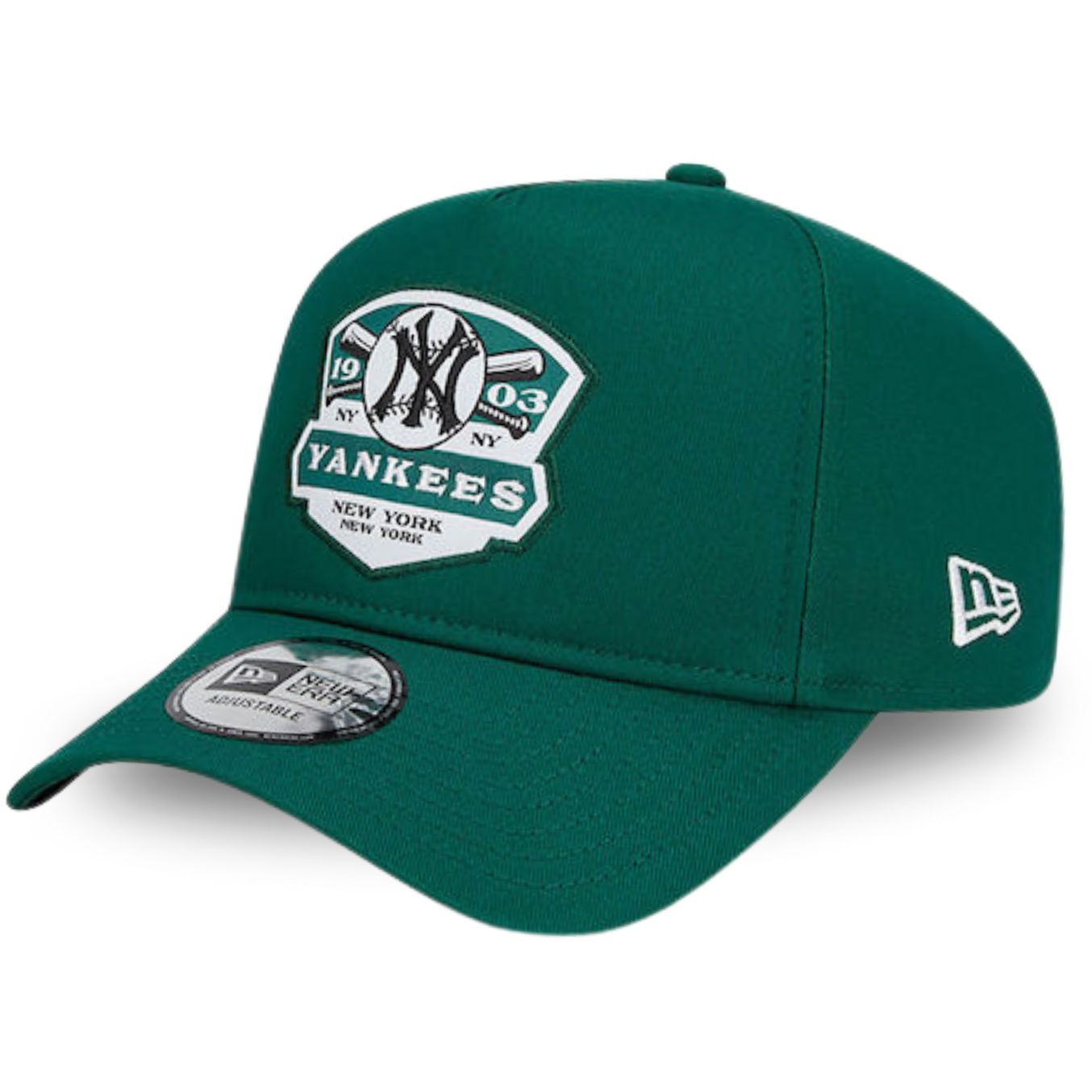 New Era A-Frame Trucker New York Yankees MLB Patch Cap - Green