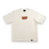 A.H.B. OFF WHITE EMBROIDERED "WIDSTYLE" OVERSIDED T-SHIRT