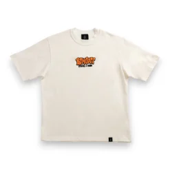 A.H.B. OFF WHITE EMBROIDERED "WIDSTYLE" OVERSIDED T-SHIRT