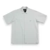 A.H.B. BLUE STRIPE EMBROIDERED "BOYCOTT" SHIRT 1