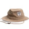 A.H.B. BEIGE SAFARI “BOYCOTT PATCH” BUCKET HAT white back