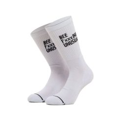 Bee Unusual “Bee FxxxING Unusual” White Socks
