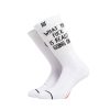 BEE UNUSUAL | ”WTF” Combed White Socks