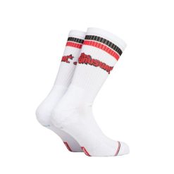 BEE UNUSUAL | ”Retro Logo” Combed White Socks 1