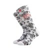 Bee Unusual "Doily Retro" Embroidered White Socks