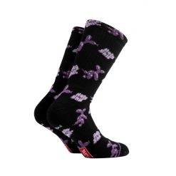 BEE UNUSUAL | ”Holy Shit” Combed Black Socks 2