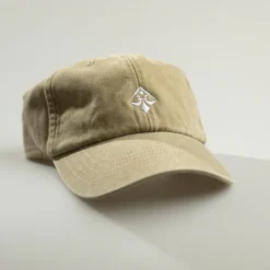 A.H.B. BEIGE WASHED "LOGO" DADCAP