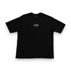 A.H.B. BLACK "AHB" OVERSIDED T-SHIRT