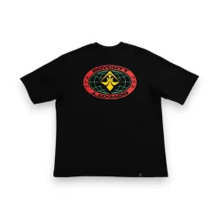 A.H.B. BLACK "WORLDWIDE" OVERSIDED T-SHIRT 1